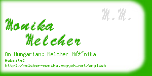 monika melcher business card